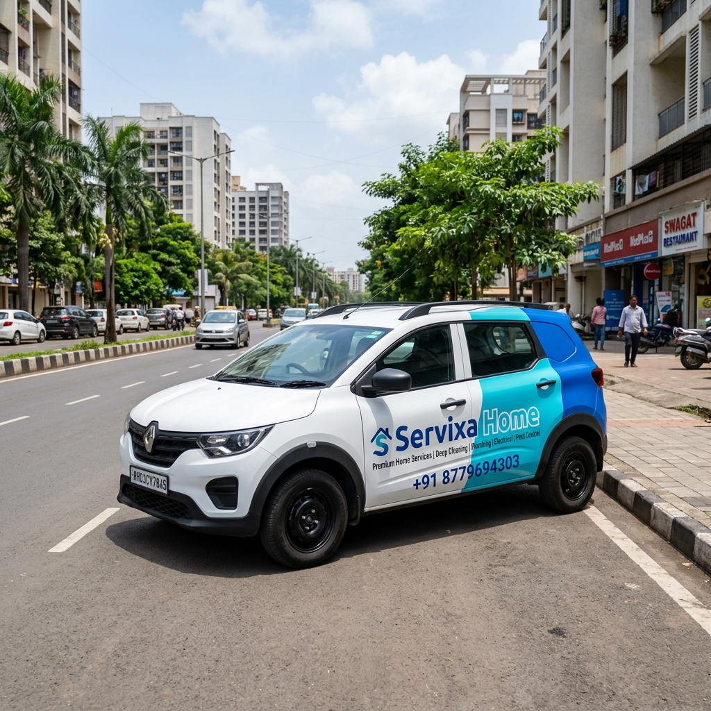 Servixa Home dispatch van servicing Vashi Sector 17